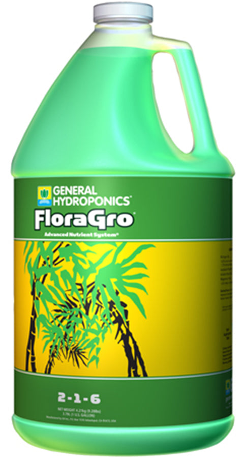 Botella FloraGro 2-1-6 General Hydroponics Grow Shop México