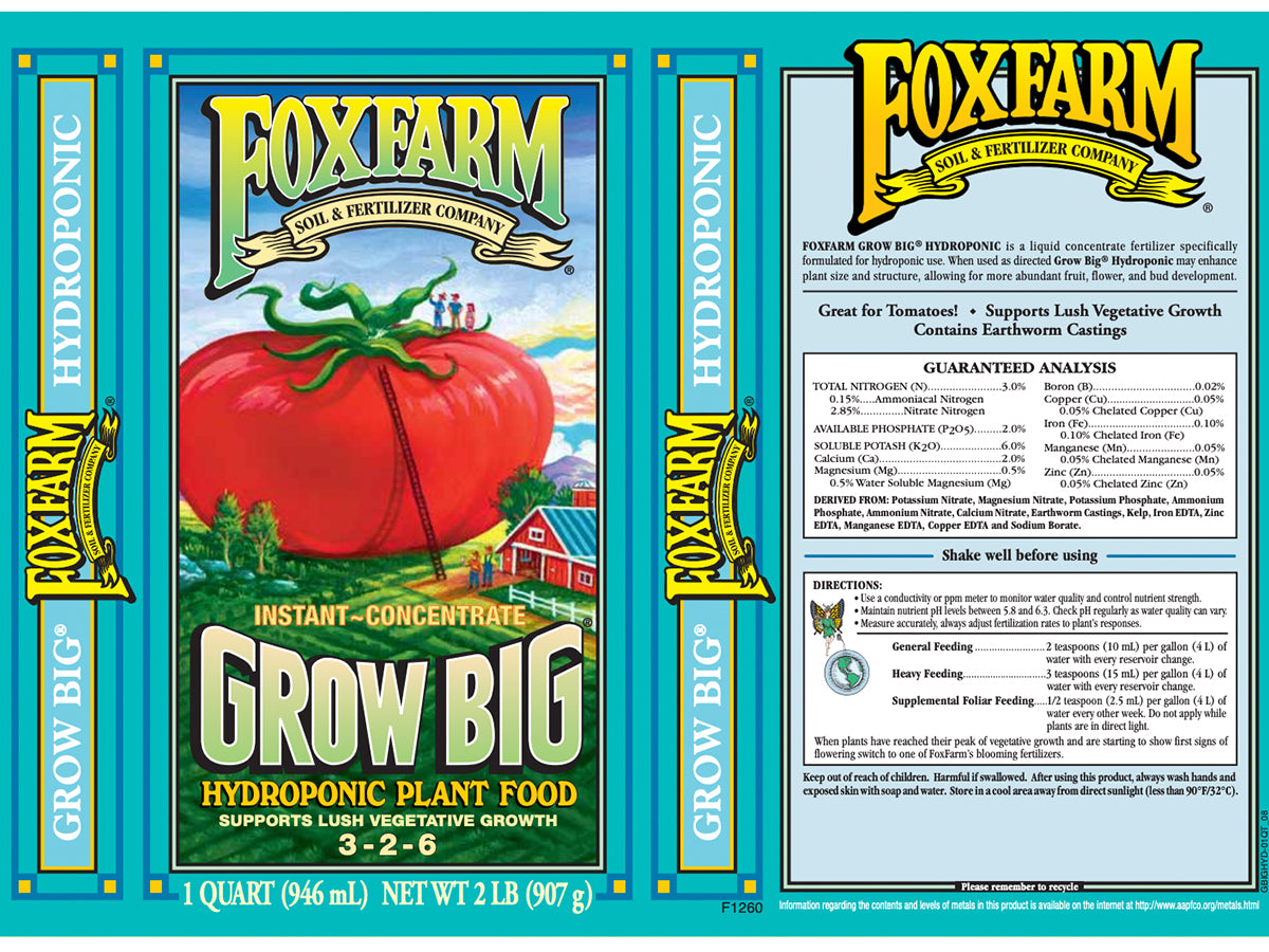 FoxFarm - Grow Big Hydro Selva México